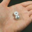 画像7: パールボタン足つき パール ボタン ホワイト 20個入り【12.5mm】きらきらぷんぷん丸 B-001 (7)