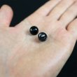 画像7: 【パールボタン足つき】パール ボタン ブラック ツヤあり 半円 20個入り【10mm】きらきらぷんぷん丸 B-006 (7)