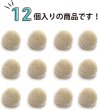 画像5: ベロアボタン 【ベージュ】 くるみボタン ボタン 飾りボタン つつみボタン 12個入り 【12.5mm】 きらきらぷんぷん丸 B-633 (5)