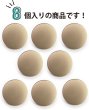 画像5: メタルボタン フラット 【ゴールド ツヤなし】 金 ボタン ビジューボタン 飾りボタン 縫製ボタン 袖口ボタン 8個入り 【23mm】 きらきらぷんぷん丸 B-777 (5)