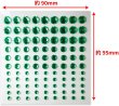 画像2: 126 ラインストーンシール(デコシール) ジュエリータイプ 4〜9ミリ【ライトグリーン】1シート (2)