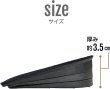 画像4: シークレットインソール かかと【1.5cm〜3.5cm】3層構造 ブラック 黒 スタイル 身長アップ 中敷き 靴 パッド スニーカー 調節【1組】きらきらぷんぷん丸 SHSB-007 (4)