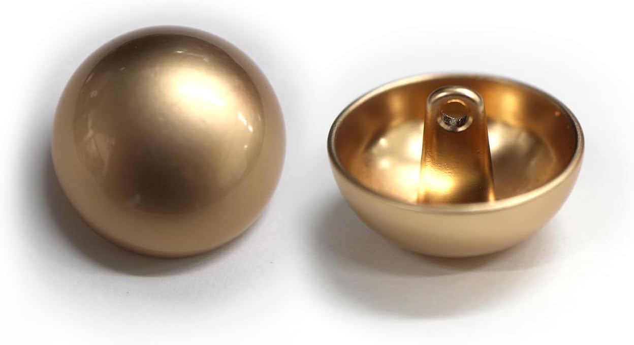 メタルボタン 【ゴールド】 金 ボタン ビジューボタン 飾りボタン 縫製ボタン 袖口ボタン 10個入り 【20mm】 きらきらぷんぷん丸 B-110